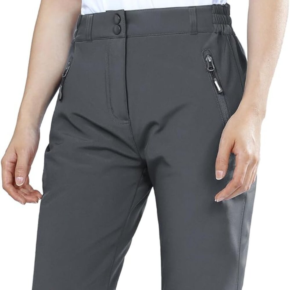 Outdoor Ventures | Fleece Lined Waterproof Pants Women Ski Snow Insulated Softsh